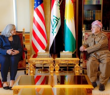 ســـەرۆك بــارزانــی پێشوازی لە باڵیۆزی ئەمەریكا لە عێراق دەكات