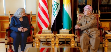 ســـەرۆك بــارزانــی پێشوازی لە باڵیۆزی ئەمەریكا لە عێراق دەكات