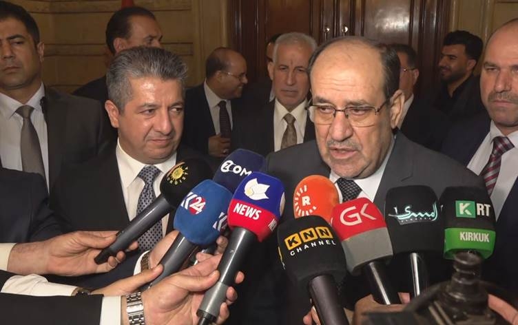 المالكي بعد زيارة مسرور بارزاني: ستنتهي اللقاءات بحلول ترضي الجميع