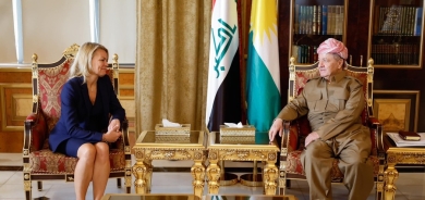 Serok Barzanî li gel Konsulusê Brîtanyayê civiya