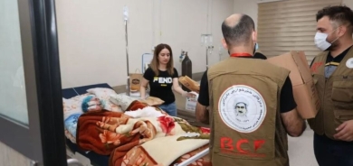 ‹بارزاني الخيرية› تهب لنجدة ضحايا فاجعة الحمدانية