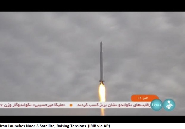 United States Confirms Iran's Revolutionary Guard Successfully Launches Imaging Satellite