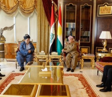 سەرۆک بارزانی پێشوازیی لە سەرۆكی پارتی سۆسیال دیموكراتی كوردستان کرد