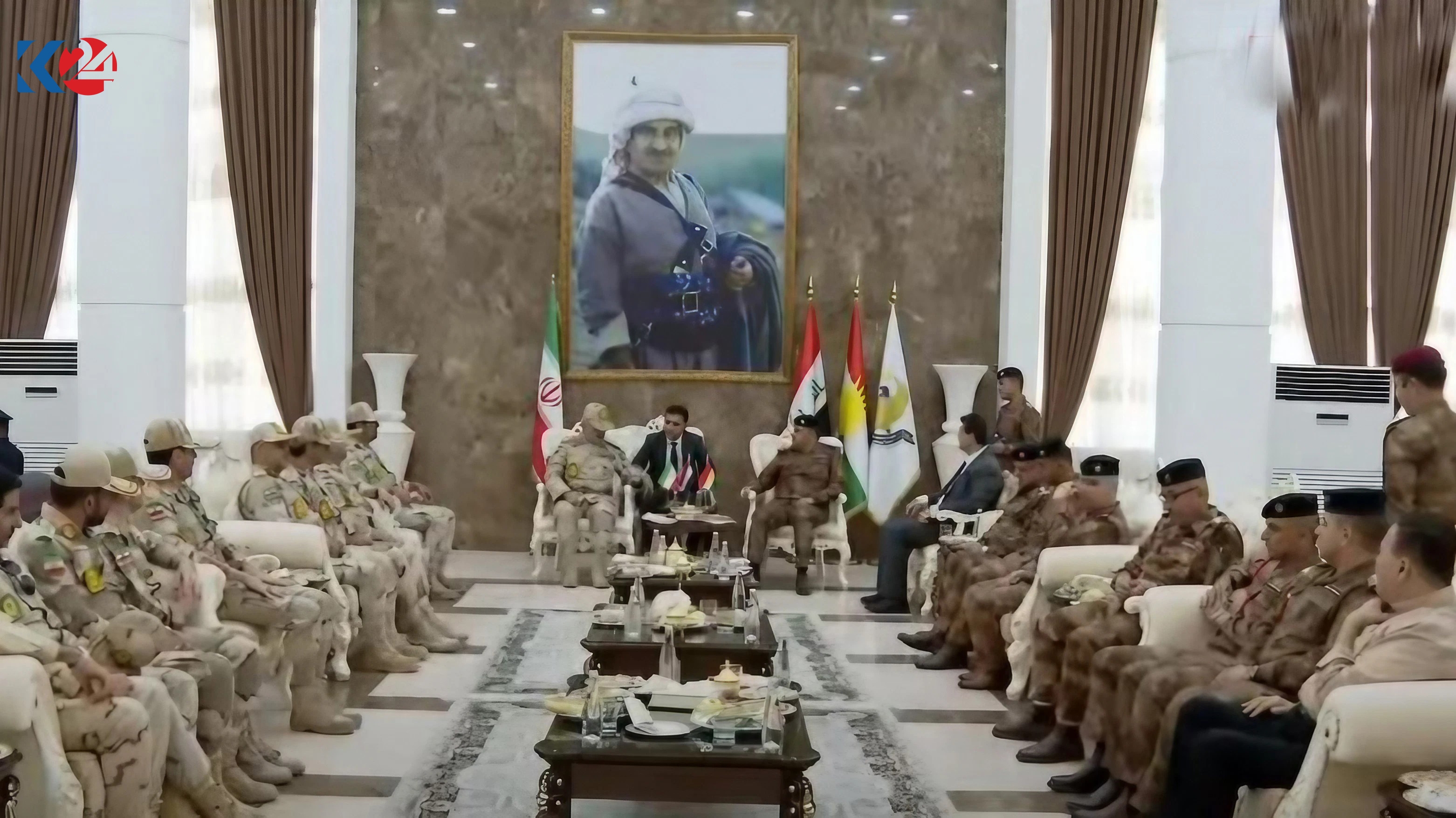 Pasewanên sînorî yên Iraq û Îranê li Hewlêrê dicivin