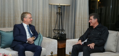 President Nechirvan Barzani receives President Emmanuel Macron’s North Africa and Middle East Advisor