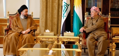 الرئيس بارزاني وعمار الحكيم يبحثان مواصلة جهود التقريب السياسي