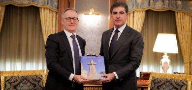 نيجيرفان بارزاني والسفير الإيطالى يؤكدان ضرورة حل مشاكل اربيل وبغداد عن طريق الحوار