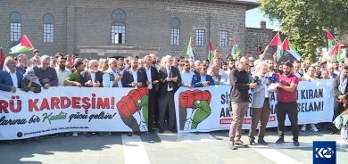 Li Diyarbekirê çalakiyek ji bo piştgiriya Filistînê hat kirin