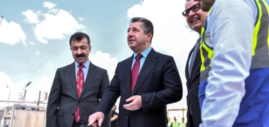 مسرور بارزاني يفتتح معمل إعادة تدوير الإسفلت القديم بأربيل