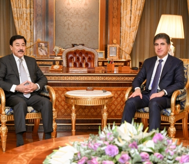 سه‌رۆكى هه‌رێمى كوردستان پێشوازى له‌ پارێزگارى بانكى ناوه‌نديى عێراق كرد