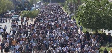 Li Silêmaniyê xwepêşandana mamosteyan: Bi hezaran kes beşdar bûn