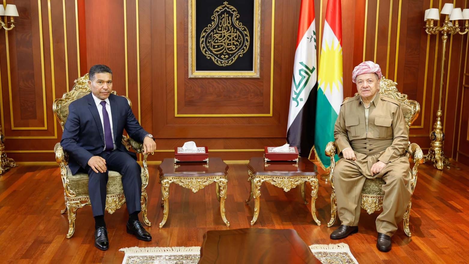 الرئيس بارزاني يستقبل الامين العام لتحالف تقدم الوطني