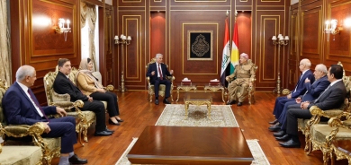 الرئيس بارزاني يستقبل الهيئة الرئاسية للمجلس الوطني الكوردي في سوريا