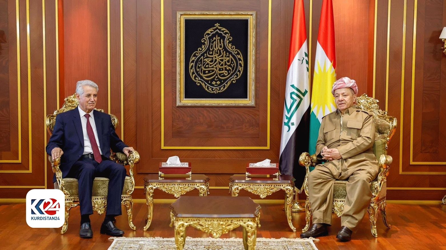 Serok Barzanî pêşwazî li Desteya Serokatiya ENKSê kir