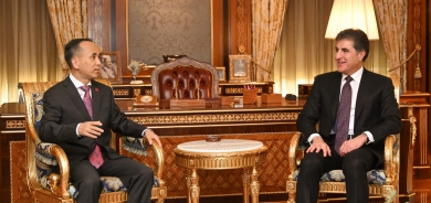 President Nechirvan Barzani meets with the new Chinese Consul General Mr. Liu Zhenyong