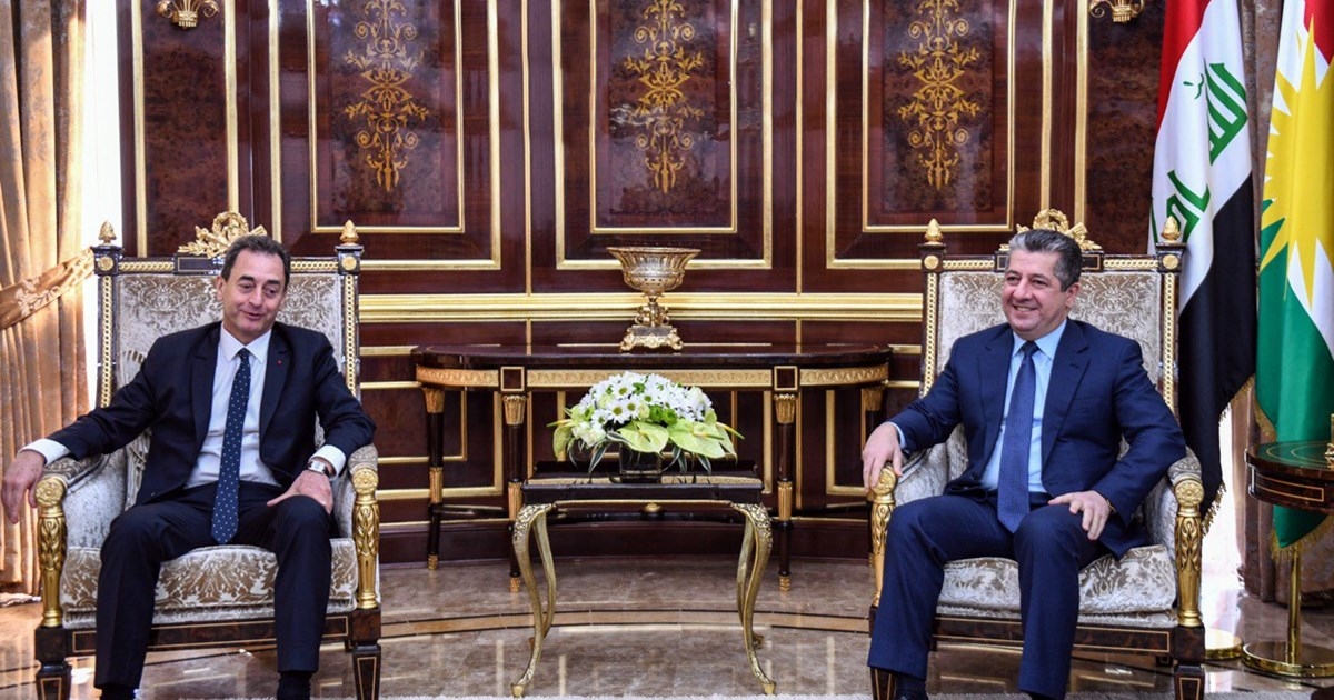 KRG Prime Minister Meets with French Ambassador to Iraq