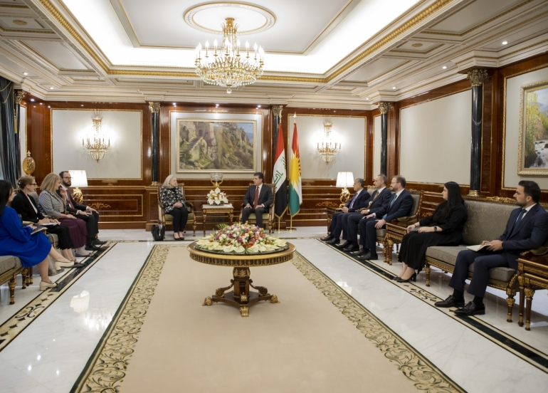 سه‌رۆك نێچيرڤان بارزانى له‌گه‌ڵ باڵيۆزى ئه‌مه‌ريكا كۆبووه‌وه