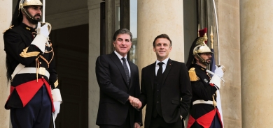 ســه‌رۆك نــێـچـيـرڤــان بــــارزانـــى و سه‌رۆك ماكرۆن دۆخى عێراق و ناوچه‌كه‌ تاوتوێ ده‌كه‌ن