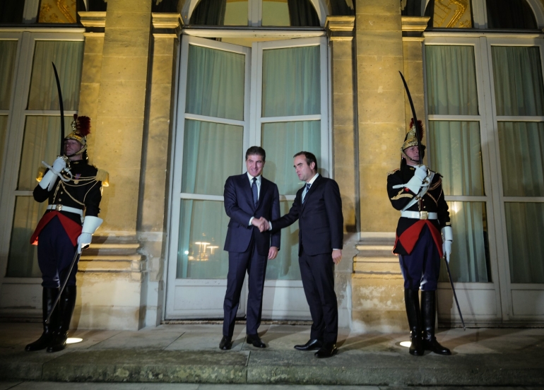 سه‌رۆك نێچيرڤان بارزانى له‌گه‌ڵ وه‌زيرى به‌رگريى فه‌ره‌نسا كۆبووه‌وه‌