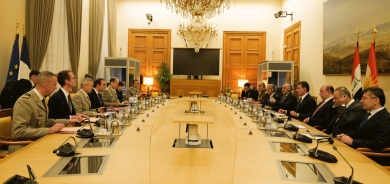 رئيس إقليم كوردستان يجتمع مع وزير الدفاع الفرنسي