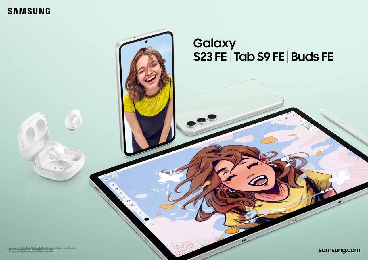 أجهزة Galaxy S23 FE و Galaxy Tab S9 FE وGalaxy Buds FE  تقدم ميزات استثنائية لعدد أكبر من المستخدمين