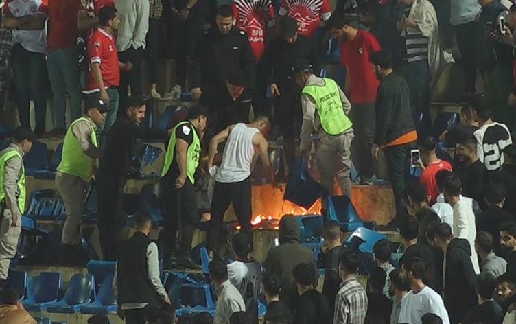 Di navbera alîgirên tîma Dihok û Zaxoyê de şer derket: Bi dehan birîndar hene