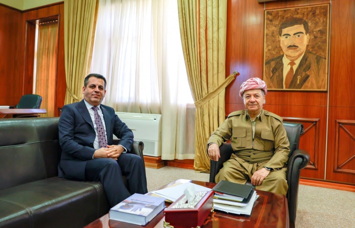 سەرۆك بارزانی، پێشوازیی لە وەزیری تەندروستی دەكات