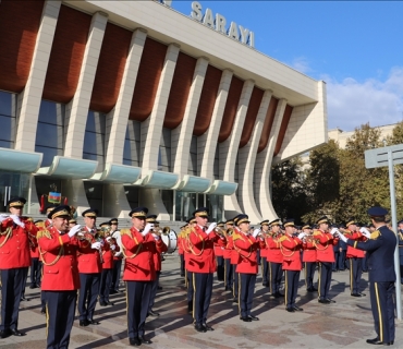سازدانی ڕێوڕەسمێک بۆ یادی سێهەمین ساڵیادی سەرکەوتنی قەرەباخ لە ئازەربایجان
