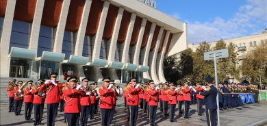 سازدانی ڕێوڕەسمێک بۆ یادی سێهەمین ساڵیادی سەرکەوتنی قەرەباخ لە ئازەربایجان