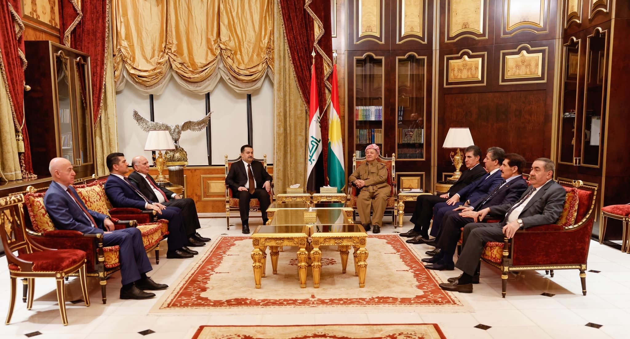 الرئيس بارزاني يستقبل السوداني ويبحثان الأوضاع السياسية في العراق