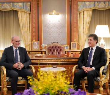 نـێــچـيرڤــان بارزانى سه‌رۆكى هه‌رێمى كوردستان له‌گه‌ڵ باڵيۆزى به‌ريتانيا كۆبووه‌وه‌