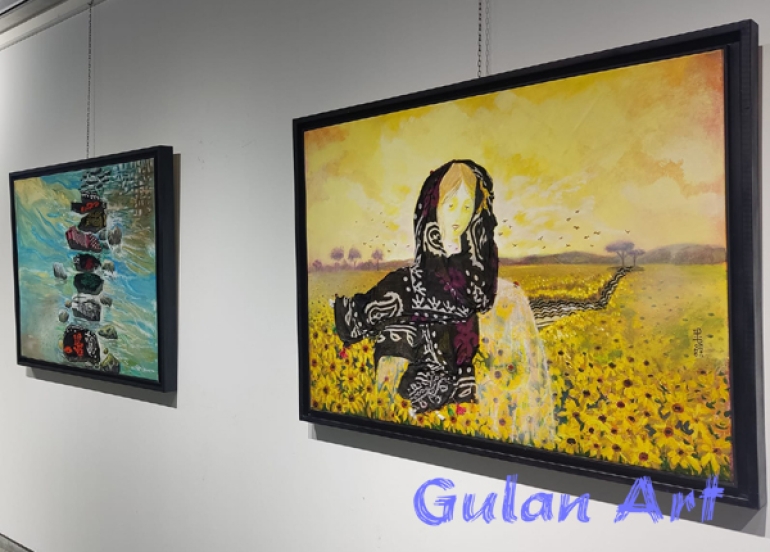 ئازا حەسیب قەرەداغی نۆیەمین پێشانگەی شێوەكاری خۆی دەكاتەوە