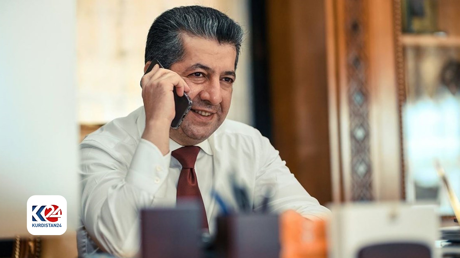 Mesrûr Barzanî pîrozbahiya Sikirtêrê Giştî yê Yekîtiya Neteweyî ya Demokrat a Kurdistanê dike