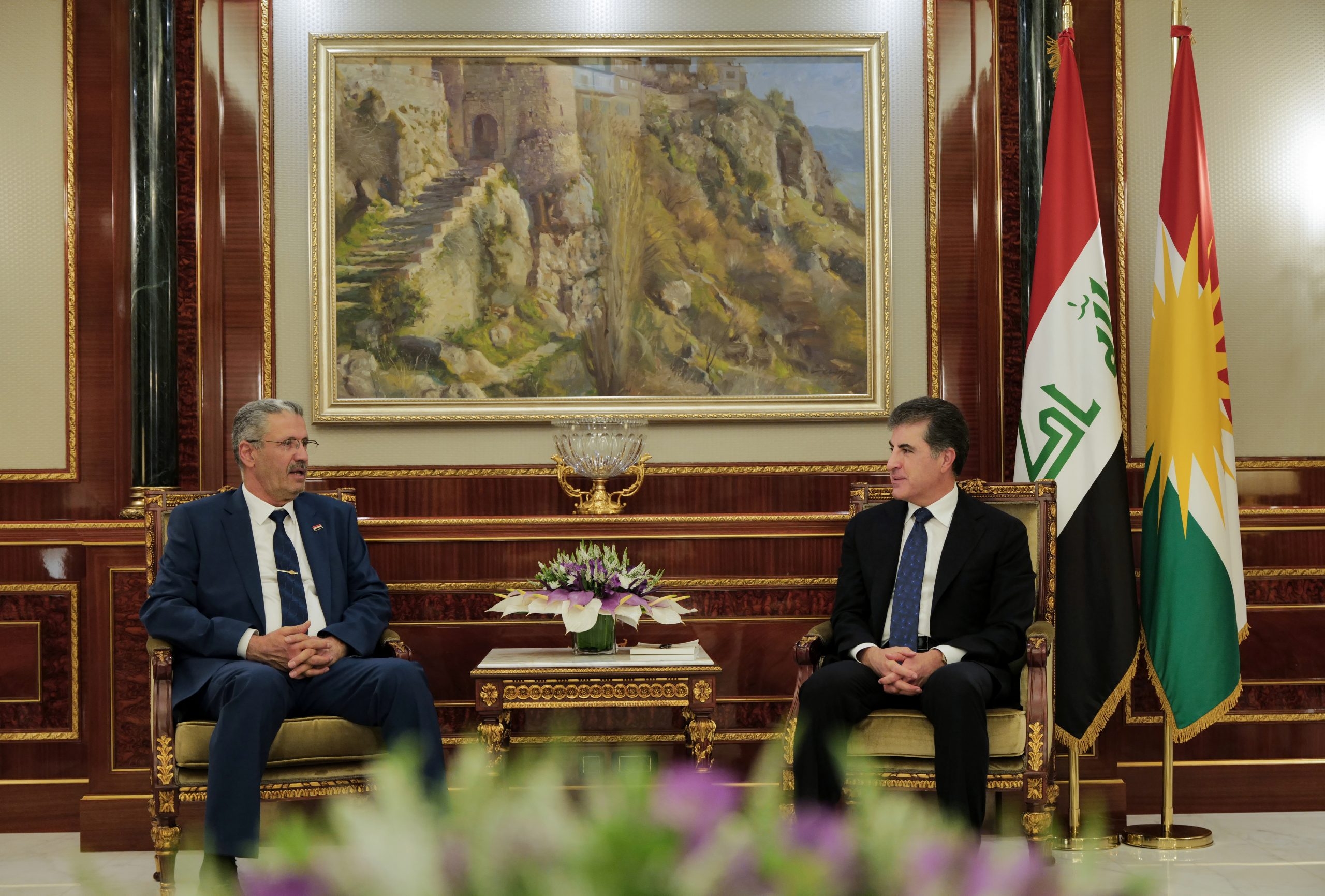 President Nechirvan Barzani meets with Iraq’s Oil Minister