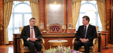 سه‌رۆكى هه‌رێمى كوردستان له‌گه‌ڵ سه‌رۆكى تيمێكى باڵاى يووئێن كۆبووه‌وه‌