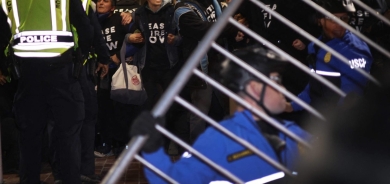 شرطة الكابيتول تشتبك مع محتجين يطالبون بوقف النار في غزة