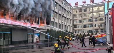 كەوتنەوەی ئاگرێکی کوشندە لە پارێزگای شانشی لە چین