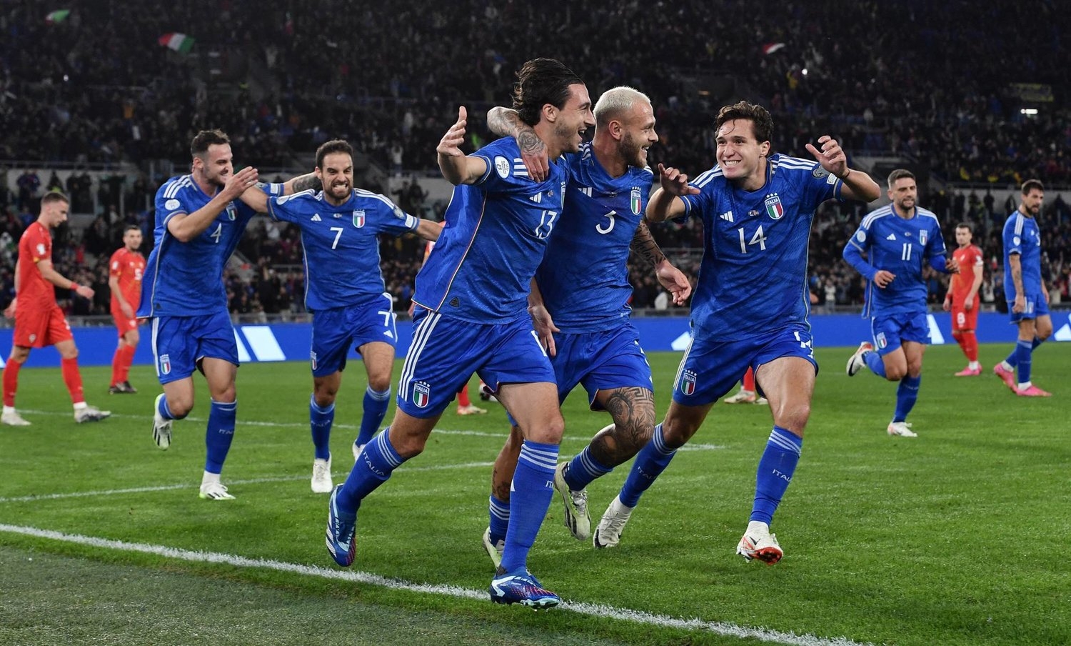 إيطاليا تحيي آمال التأهل إلى «يورو 2024» بخماسية في مقدونيا