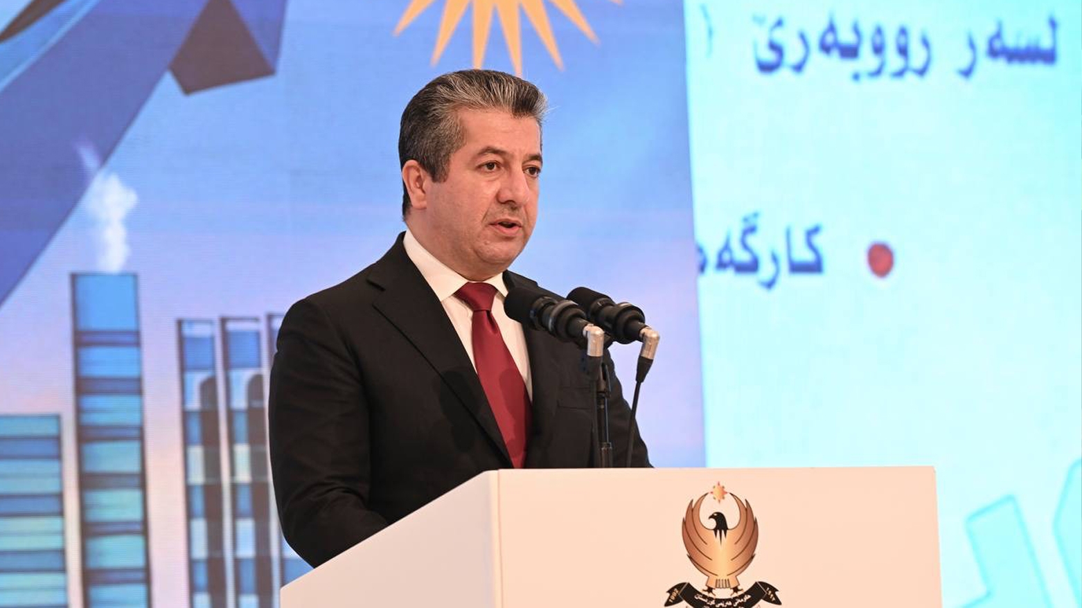 Mesrûr Barzanî li merasîma danîna kevirê bingehîn ê du projeyan li Zaxo: Ev proje bi hezaran derfetên kar peyda dikin