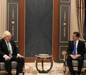 سەرۆکی حکومەتی هەرێمی کوردستان لەگەڵ بۆریس جۆنسن سەرۆکوەزیرانی پێشووی بەریتانیا کۆبووەوە.