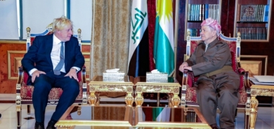 Serok Barzanî pêşwazî li Boris Johnson kir