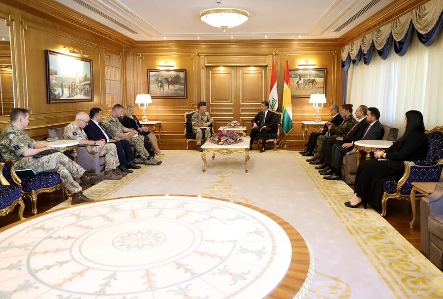 Serokê herêmê li gel Şêwirmendê Brîtanî yê li Rojhilata Navîn kir