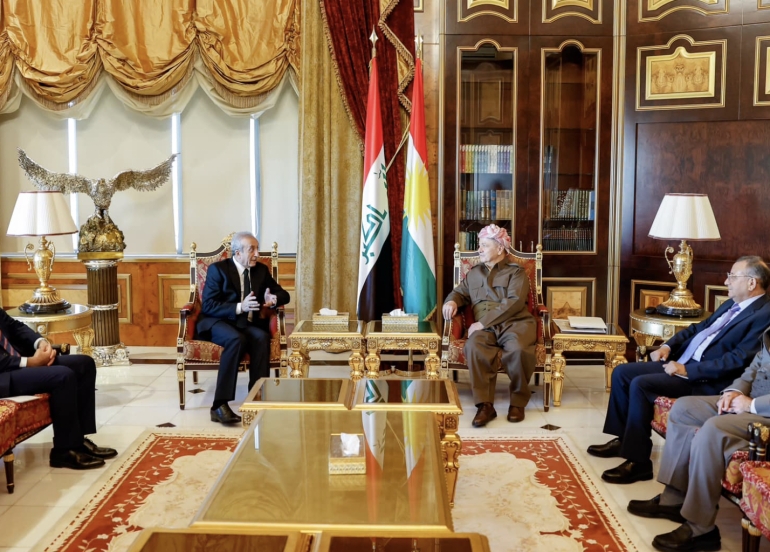 سەرۆک بارزانی پێشوازی لە وەزیری پێشووی کشتوکاڵی تورکیا دەکات