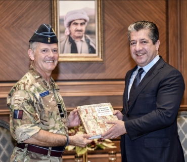 مەسرور بارزانى پێشوازىی لە شاندێکی سەربازیى بەریتانیا کرد