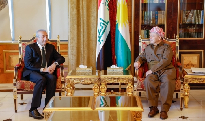 Serok Barzanî pêşwaziya Wezîrê Berê Çandinê yê Tirkiyeyê dike