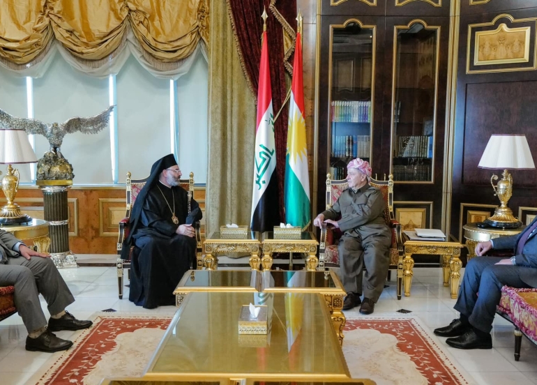 ســەرۆک بارزانی پێشوازی لە مەترانی ڕۆمی ئەرتەدۆکس لە بەغدا و کوەیت و سەڵتەنەتی عومان دەکات