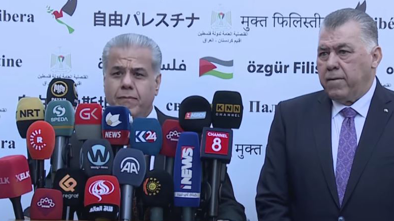 إقليم كوردستان يؤكد تضامنه مع الشعب الفلسطيني