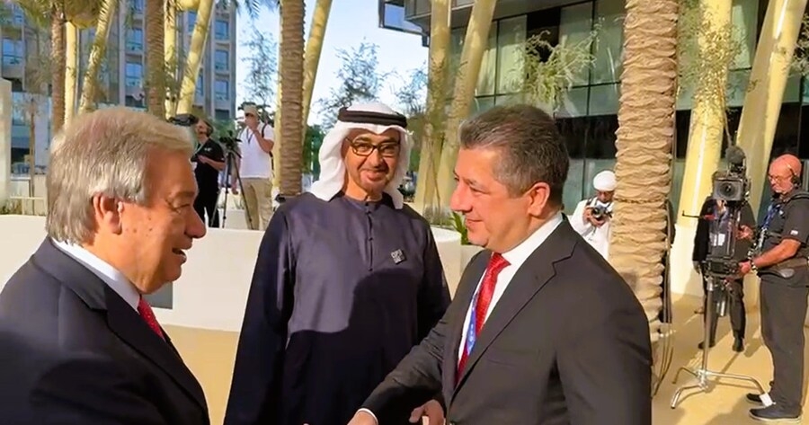 Serokê Îmaratê pêşwaziya Serokwezîrê Kurdistanê kir