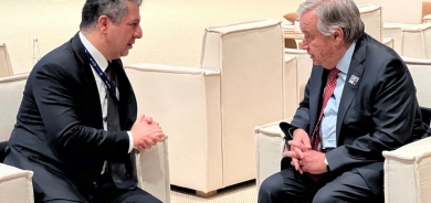 رئيس حكومة إقليم كوردستان وأمين عام الأمم المتحدة يبحثان مستجدات الوضع العراقي