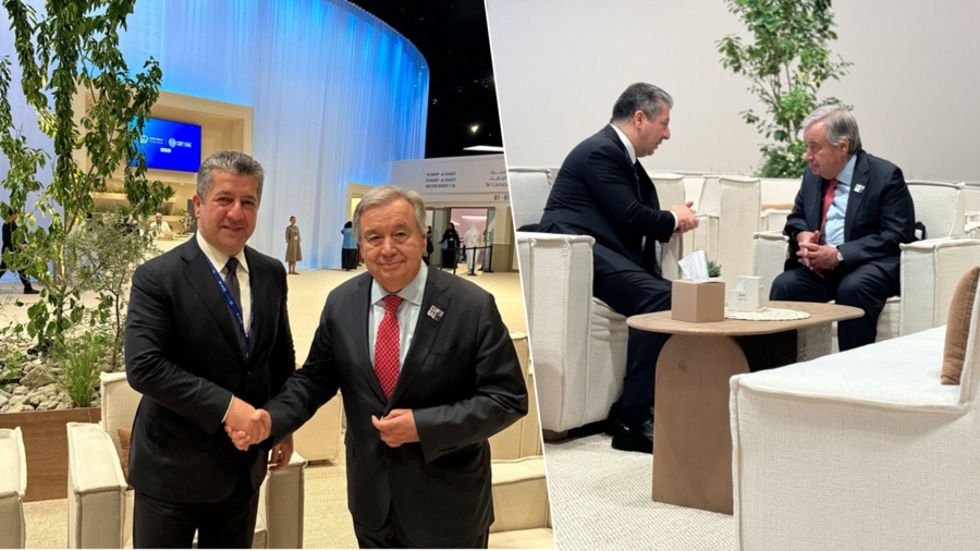 Barzanî û Guterres behsa rewşa Îraq û Kurdistanê kirin